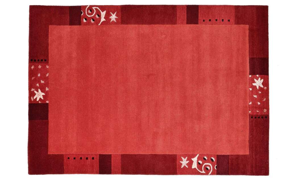 THEKO Teppich ¦ rot ¦ Viskose, Wolle Teppiche > Wohnteppiche - Höffner