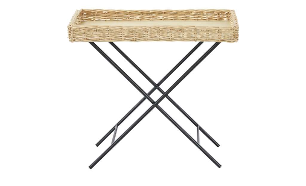 Beistelltisch mit Rattantablett ¦ braun Tische > Beistelltische > Beistelltische ohne Rollen - Höffner