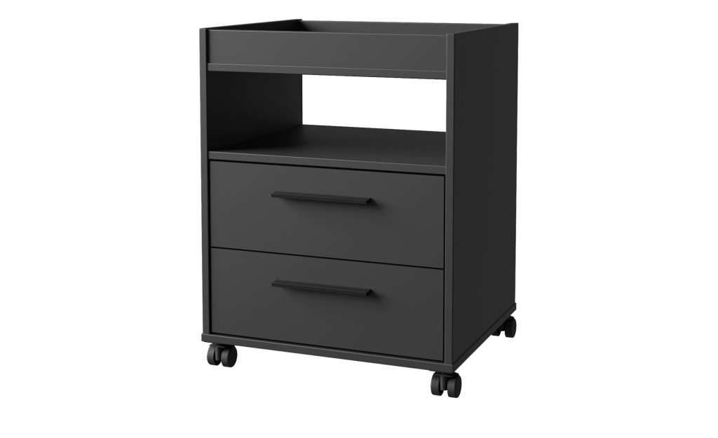 Rollcontainer  Zocker 2 ¦ schwarz Schränke > Rollcontainer - Höffner