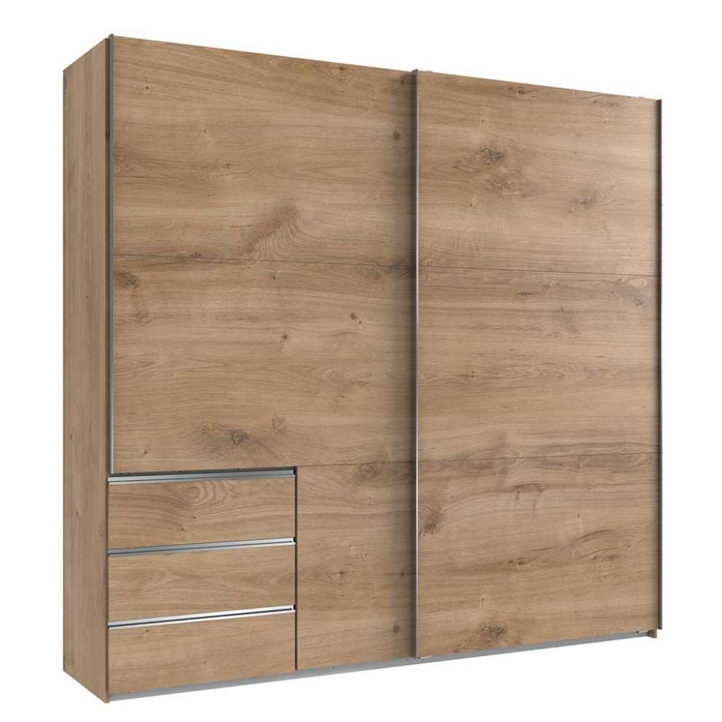 Schiebetürenschrank Holzoptik inklusive Selbsteinzug 200 cm breit