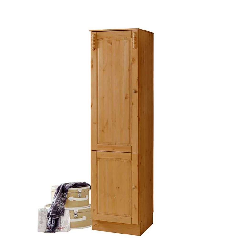 Mehrzweckschrank Kiefer massiv im Landhausstil 205 cm hoch