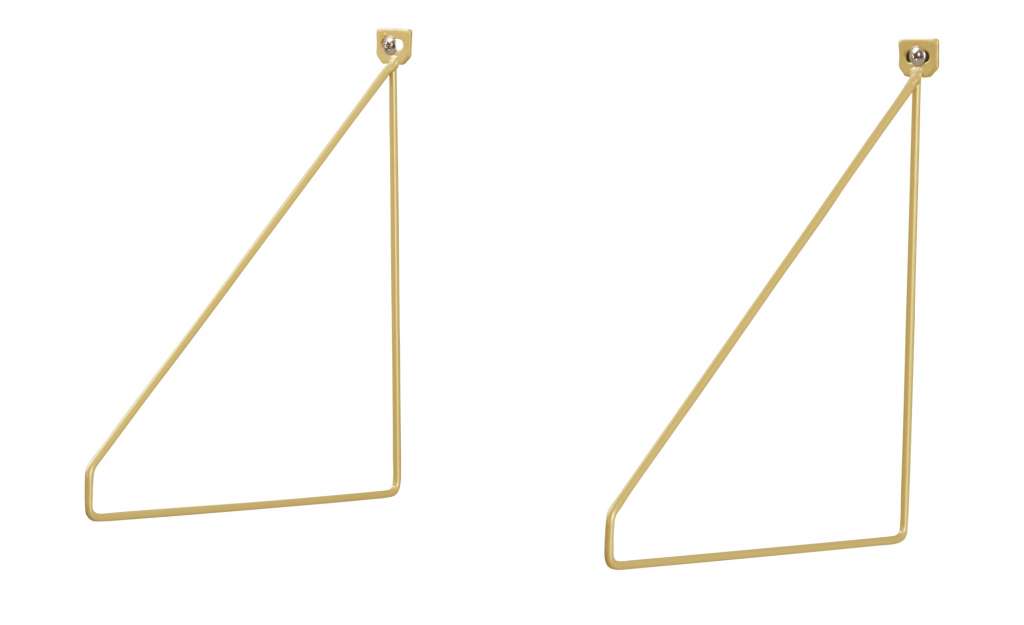 Bodenträger, 2er-Set  Scaffale ¦ gold Regale > Wandträger - Höffner