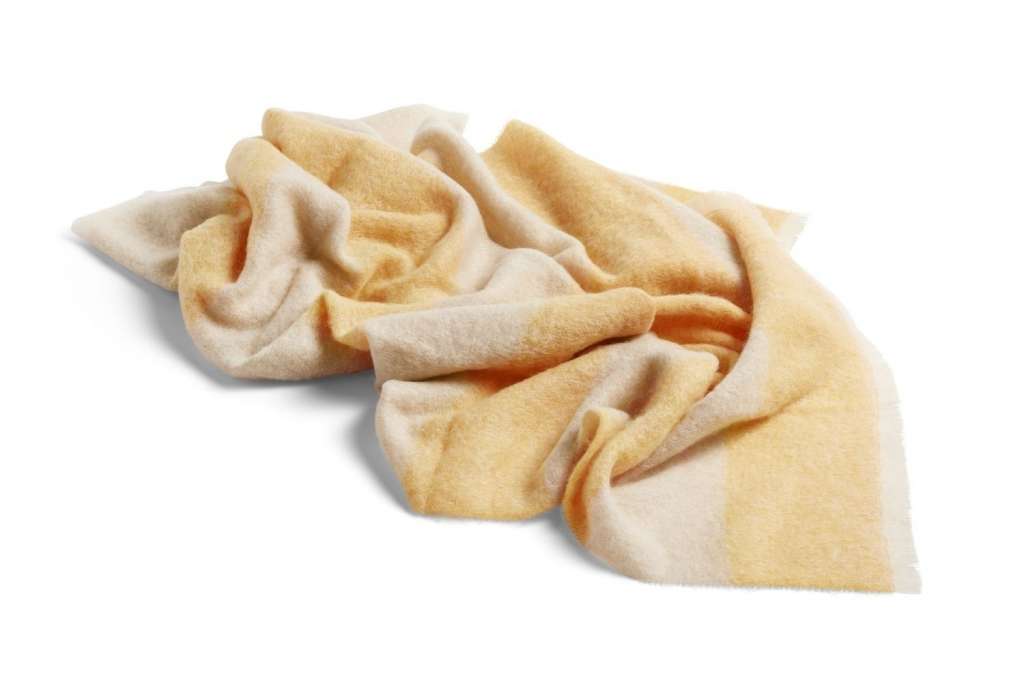 HAY - Mohair Decke - yellow - indoor