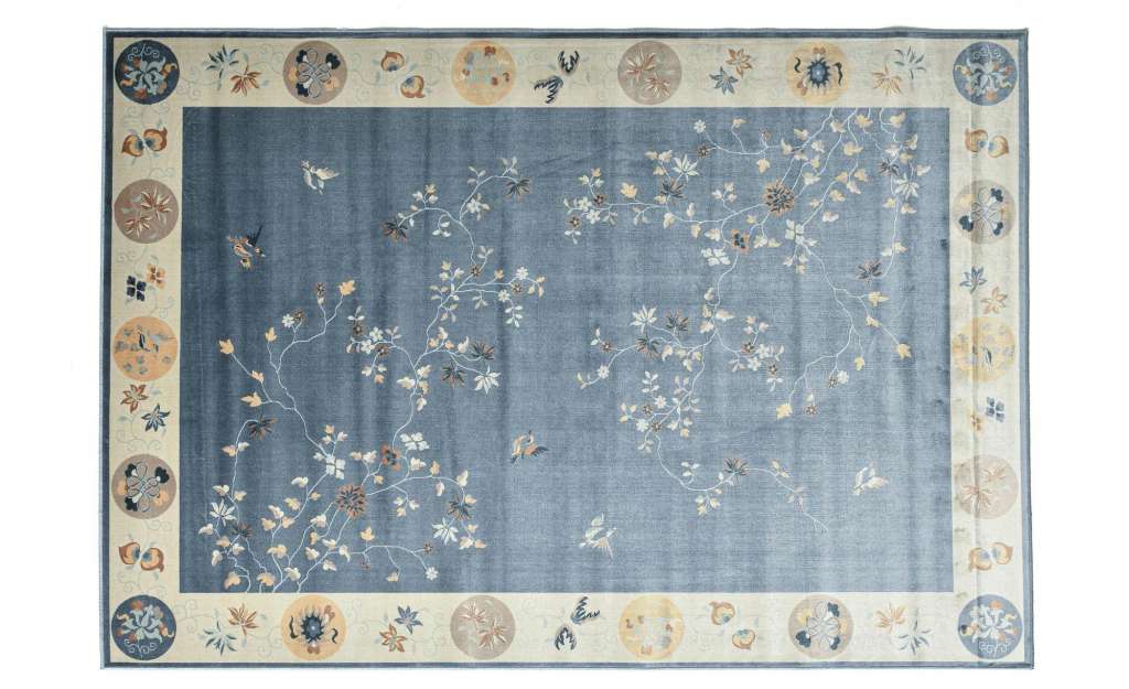 Gino Falcone Teppich ¦ blau ¦ Viskose Teppiche > Wohnteppiche - Höffner