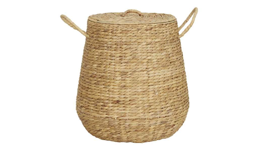 Wäschekorb mit Deckel ¦ braun ¦ Wasserhyazinthe Ø: 46 Aufbewahrung > Wäscheaufbewahrung - Höffner