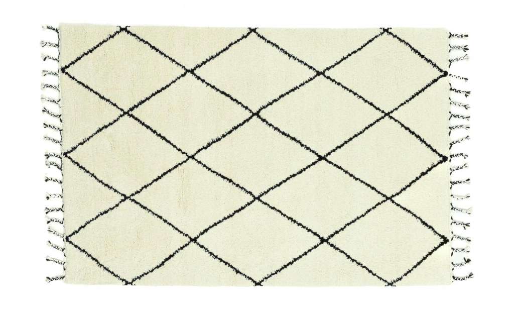 THEKO Berberteppich  Marmoucha ¦ schwarz ¦ Wolle Teppiche > Wohnteppiche - Höffner