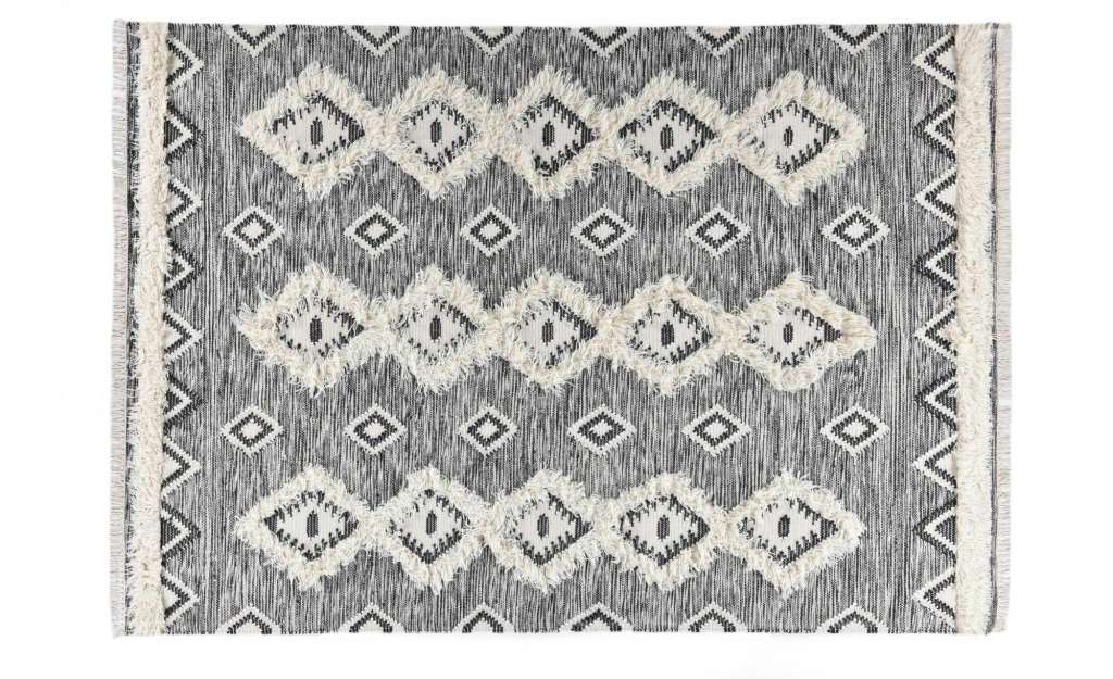 THEKO Wollteppich   Boho Mora ¦ schwarz ¦ Wolle Teppiche > Wohnteppiche - Höffner