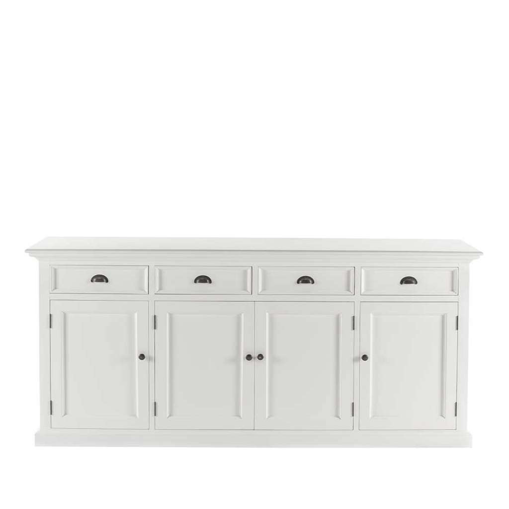Weisses Sidebord im Landhausstil 200 cm breit - 91 cm hoch