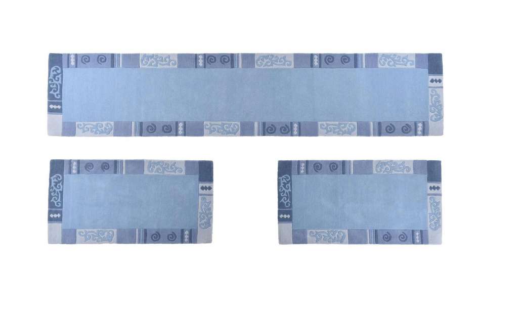 THEKO Teppich ¦ blau ¦ Wolle Teppiche > Wohnteppiche - Höffner