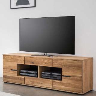 TV Unterschrank Eiche teilmassiv in modernem Design 190 cm breit