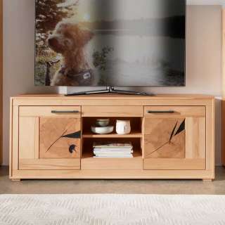 Unterschrank Fernseher massiv aus Kernbuche 150 cm breit