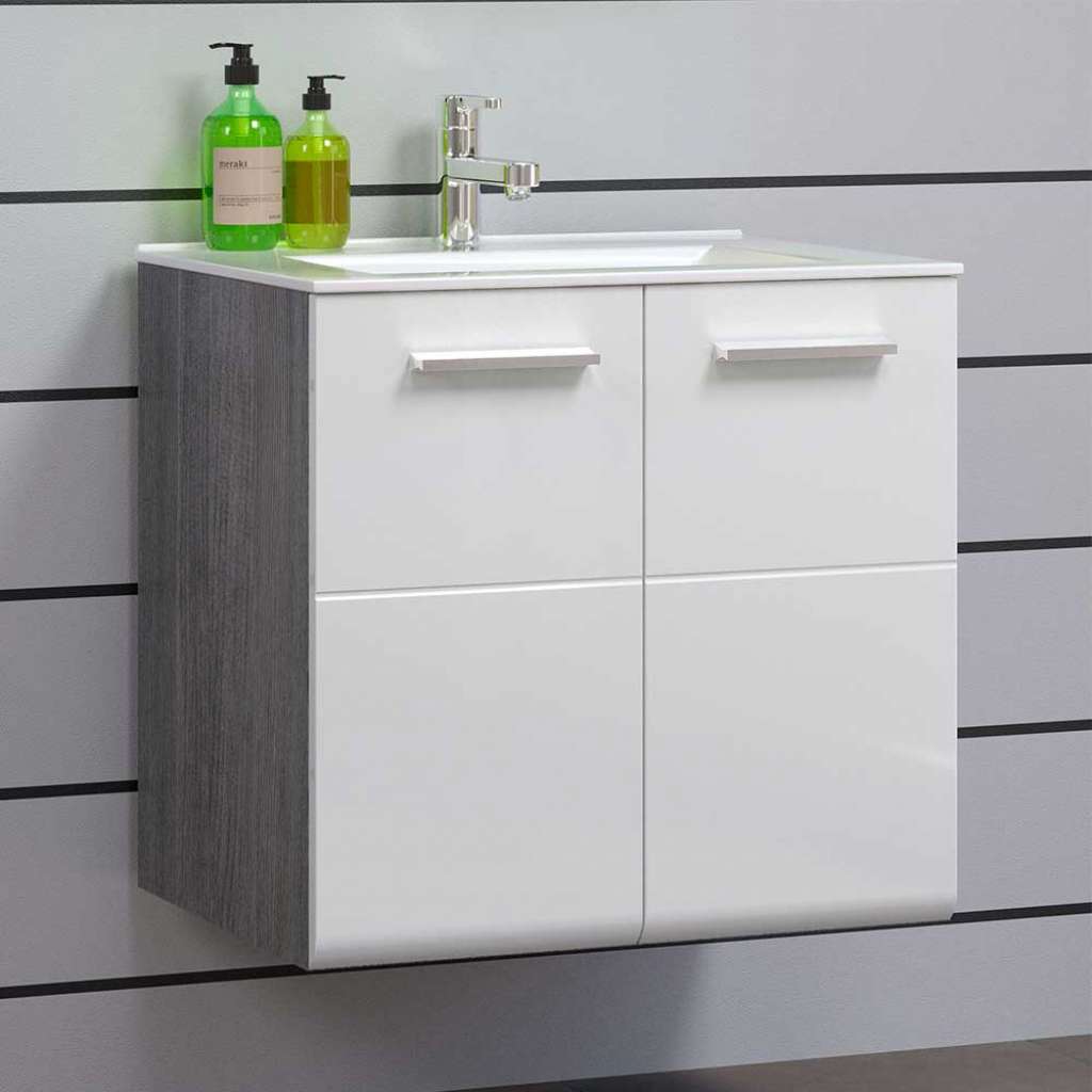 Waschtisch mit Türen inklusive Becken die Wandmontage