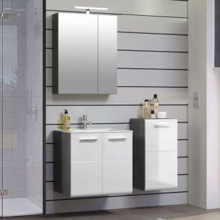 Badezimmerset mit Spiegelschrank in modernem Design die Wandmontage (dreiteilig)
