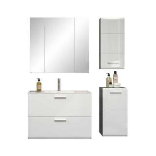 Badmöbel Set vierteilig in modernem Design die Wandmontage (vierteilig)