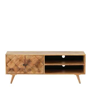 Fernsehunterschrank in modernem Design Mangobaum Massivholz