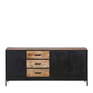 Factory Style Sideboard mit drei Schubladen und Türen 180 cm breit