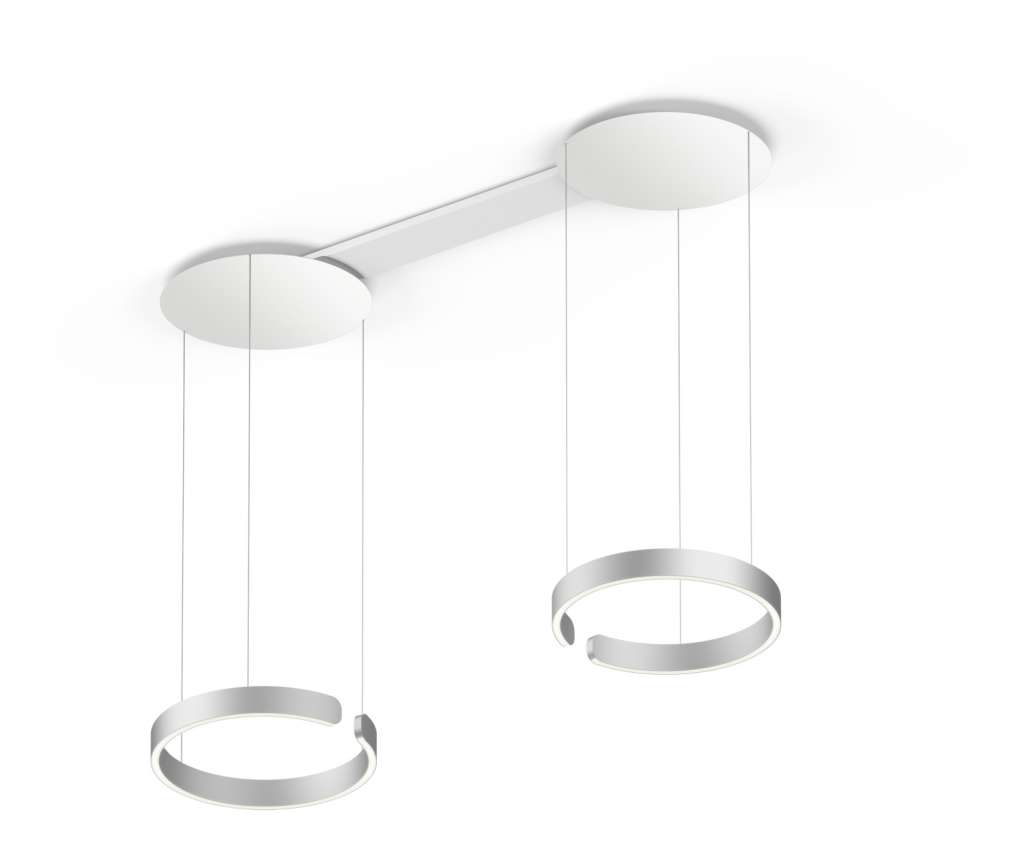 Occhio - Mito Sospeso Hängeleuchte - 40 var up wide - mattsilber - indoor