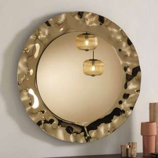 Glasrahmen Spiegel in Bronzefarben modernem Design