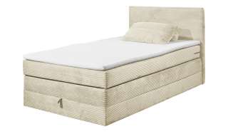 Boxspringbett  Lumb ¦ creme ¦ Maße (cm): B: 121 H: 107 T: 209 Betten > Einzelbetten - Höffner