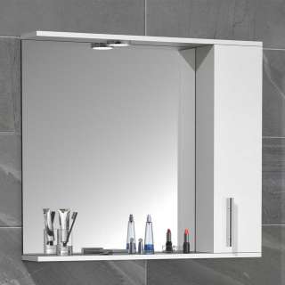 Spiegelschrank inklusive Beleuchtung 50 - 55 - 75 cm Breite lieferbar Weiß