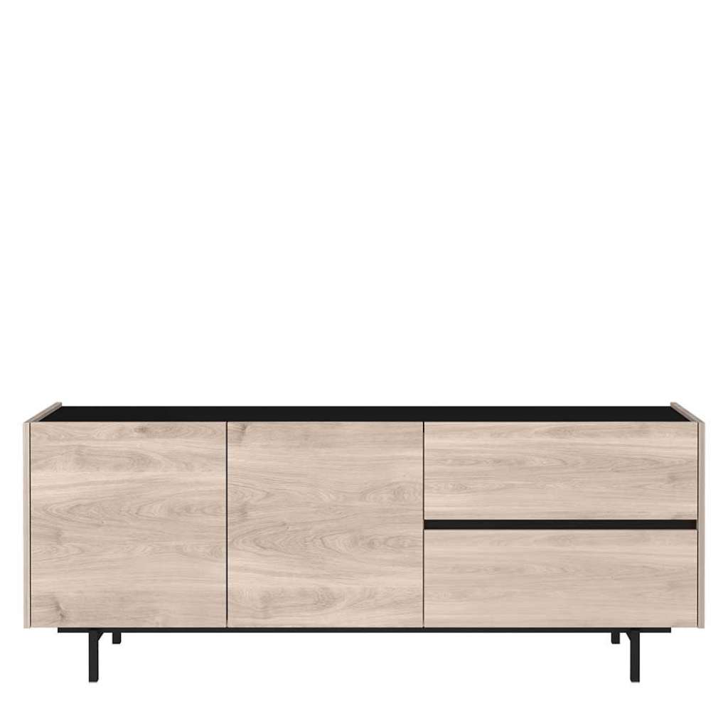 Fernsehlowboard in modernem Design zwei Schubladen und Türen