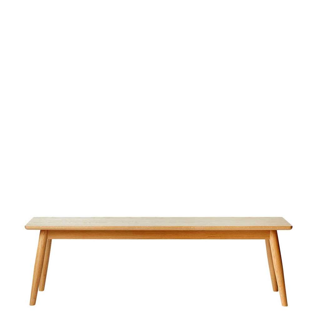 Esszimmersitzbank Eichefarben im Skandi Design 150x45x35 cm