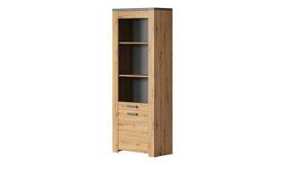 Vitrine  Monte ¦ holzfarben ¦ Maße (cm): B: 73 H: 199 T: 40 Kommoden & Sideboards > Vitrinen - Höffner