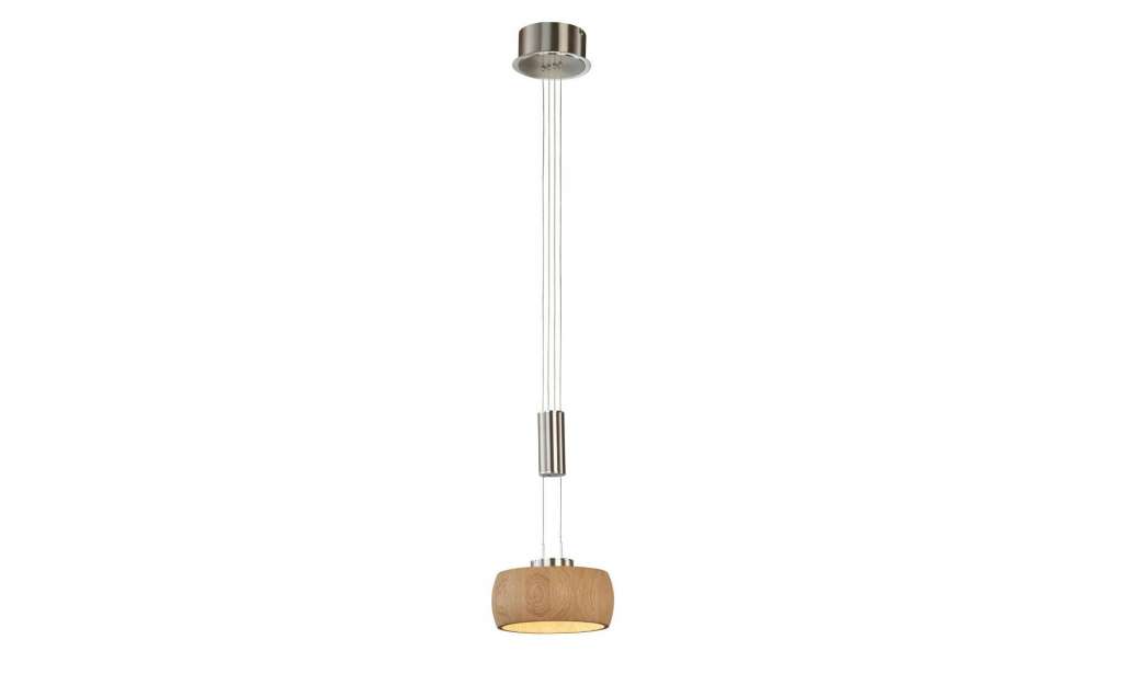 Fischer-Honsel Pendelleuchte ¦ silber ¦ Holz, Metall ¦ Maße (cm): B: 21 H: 160 T: 21 Lampen & Leuchten > LED-Leuchten > LED-Pendelleuchten - Höffner