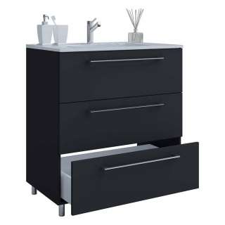 Waschbeckenschrank mit Schubladen 86 cm hoch 60 cm oder 80 cm breit