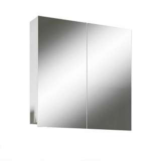Badschrank Spiegel weiss 60 cm breit zwei Drehtüren