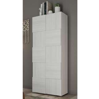 Garderobenschrank modern in Eukalyptusfarben 3D Front