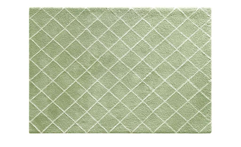 HOME STORY Tuft-Teppich  Mesh ¦ grün ¦ Synthethische Fasern ¦ Maße (cm): B: 160 H: 2,3 Teppiche > Wohnteppiche - Höffner