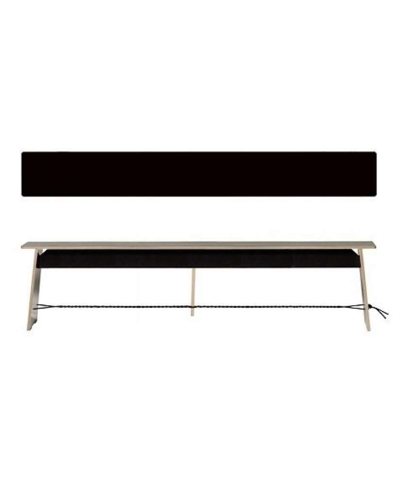Moormann - Langer Max - L - schwarzes Seil - Linoleum schwarz - indoor
