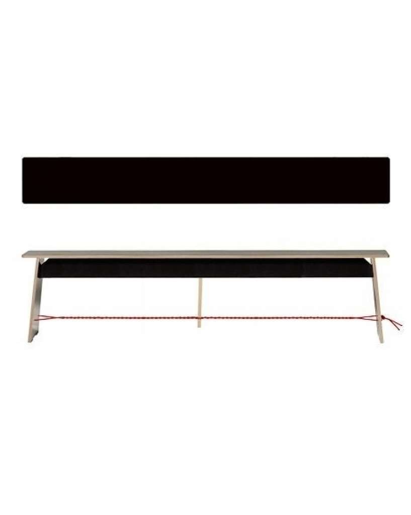Moormann - Langer Max - L - rotes Seil - Linoleum schwarz - indoor