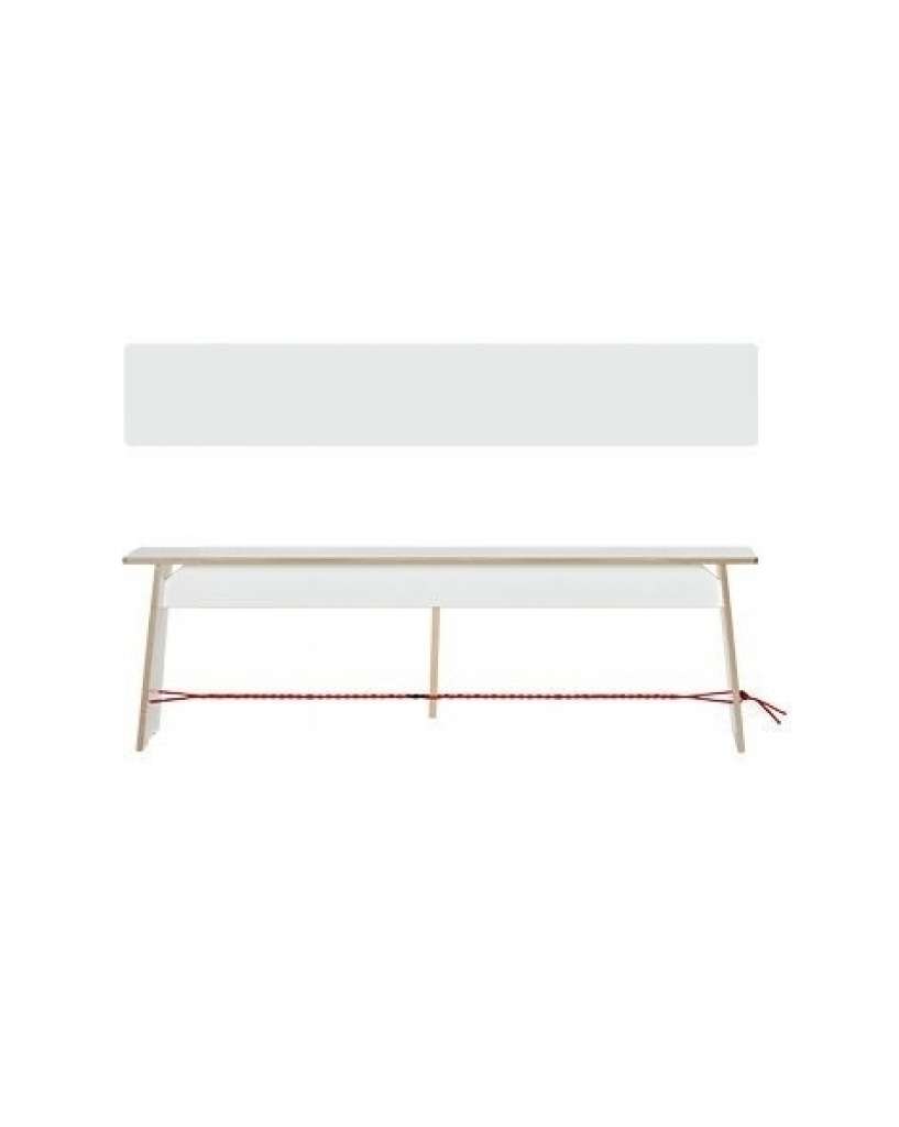 Moormann - Langer Max - M - rotes Seil - Laminat weiß seidenmatt - indoor