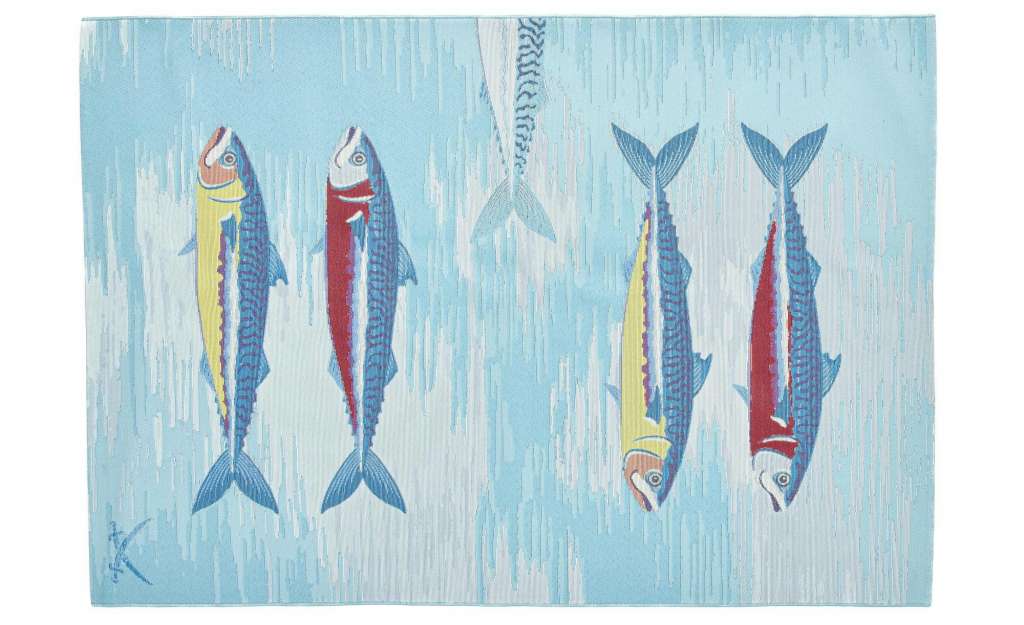 SANSIBAR Sylt Outdoorteppich  Rantum Beach ¦ blau ¦ Synthethische Fasern ¦ Maße (cm): B: 100 H: 0,5 Garten > Gartenzubehör > Outdoor Teppiche - Höffner