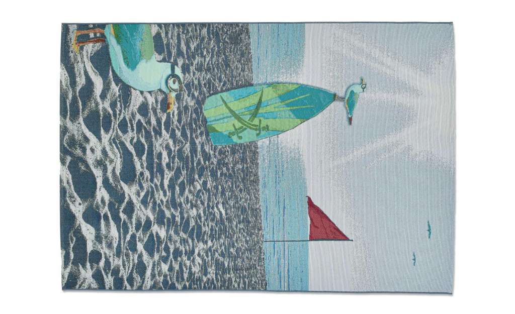 SANSIBAR Sylt Outdoorteppich  Rantum Beach ¦ mehrfarbig ¦ Synthethische Fasern ¦ Maße (cm): B: 100 H: 0,5 Garten > Gartenzubehör > Outdoor Teppiche - Höffner