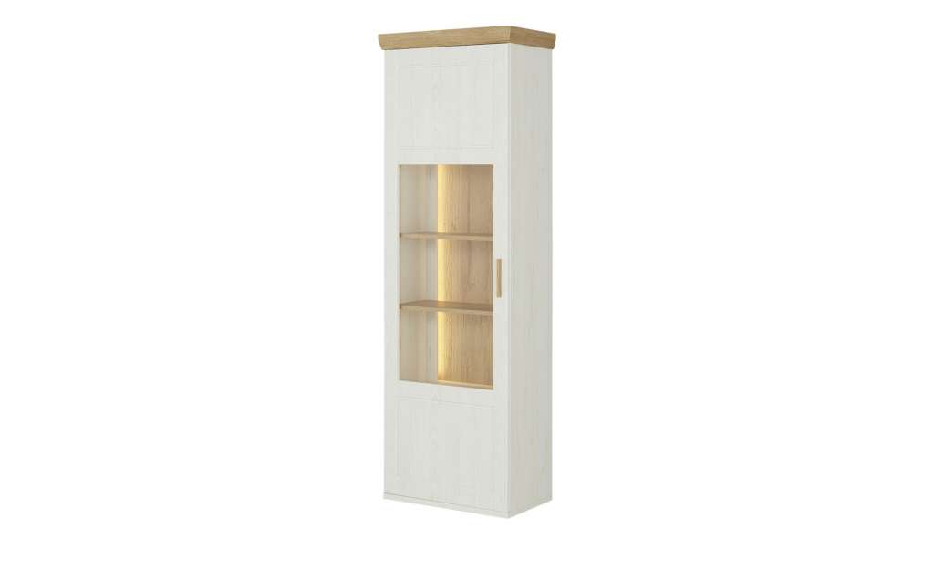 uno Vitrine  Jorvik ¦ weiß ¦ Maße (cm): B: 65 H: 205 T: 40 Kommoden & Sideboards > Vitrinen - Höffner