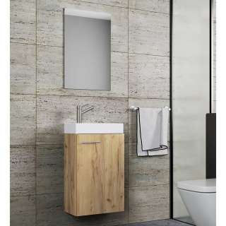 Gäste WC Möbel hängend 41 cm breit 22 cm tief (zweiteilig)
