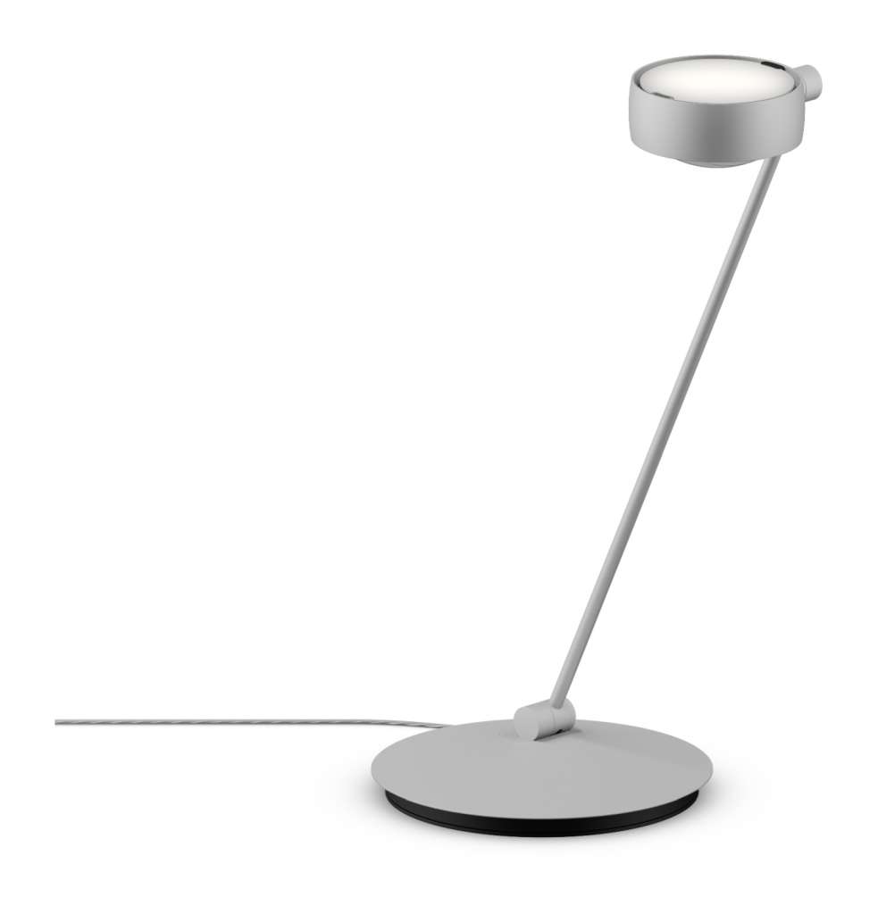 Occhio - Sento Tavolo 1 LED Tischleuchte - chrom matt - 60 cm - Linse - indoor