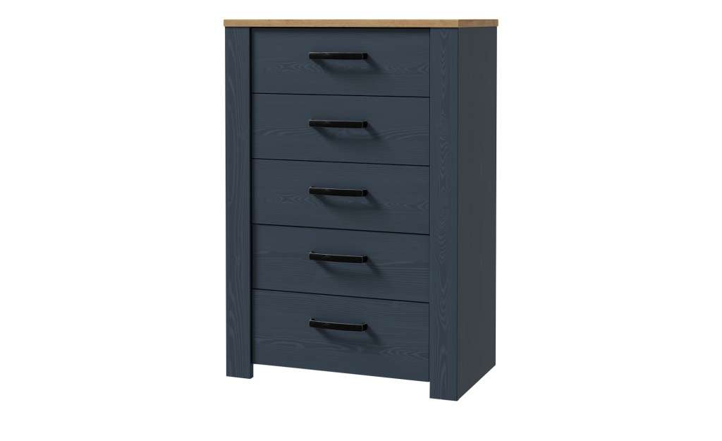 Schubkastenkommode  Toneo ¦ blau ¦ Maße (cm): B: 72 H: 106 T: 42 Kommoden & Sideboards > Kommoden - Höffner