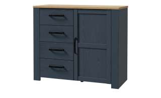 Herrenkommode  Toneo ¦ blau ¦ Maße (cm): B: 102 H: 87 T: 42 Kommoden & Sideboards > Kommoden - Höffner