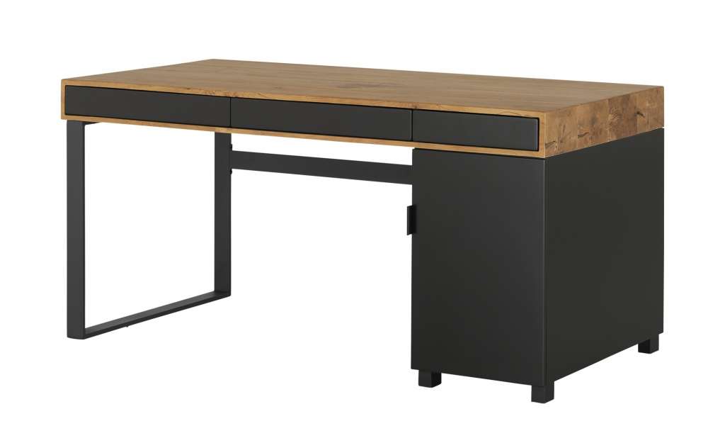 Schreibtisch  Enego ¦ schwarz ¦ Maße (cm): B: 80 H: 77 T: 80 Tische > Schreibtische - Höffner