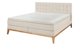 uno Boxspringbett  Westwood ¦ beige ¦ Maße (cm): B: 180 H: 109 Betten > Boxspringbetten > Boxspringbetten 180x200 - Höffner