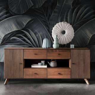 Sideboard Echtholz Kernbuche braun 180 cm breit vier Schubladen