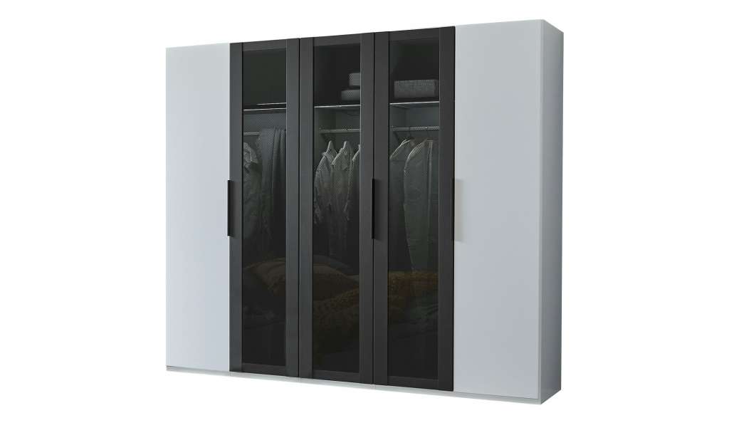 Drehtürenschrank  Menotii ¦ weiß ¦ Maße (cm): B: 250 H: 216 T: 58 Schränke > Schranksysteme - Höffner