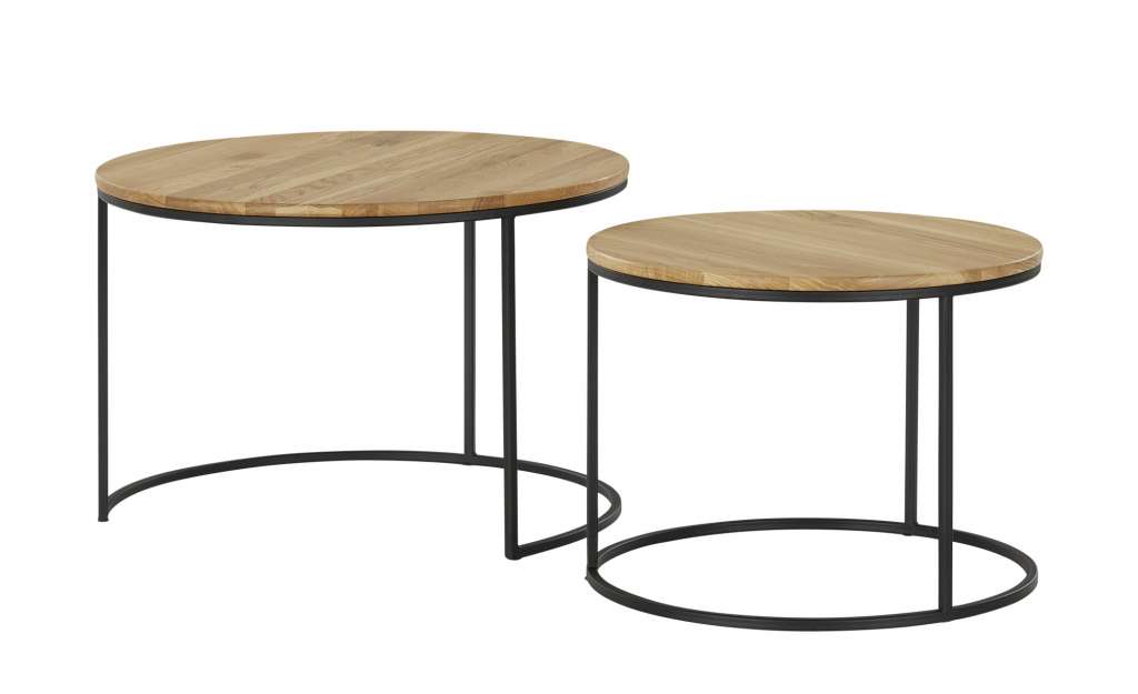 Couchtisch 2er Set  Illesheim ¦ holzfarben Tische > Couchtische > Couchtische rund - Höffner