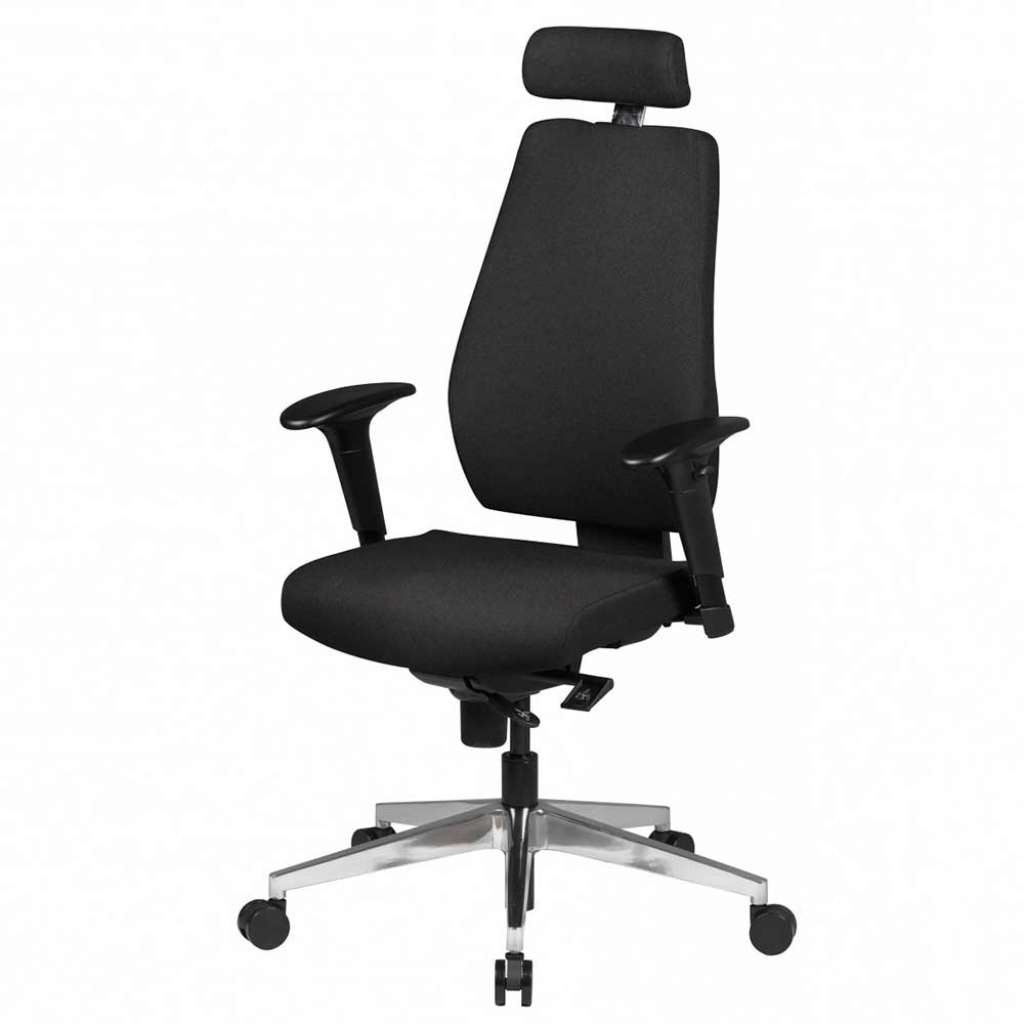 Ergonomischerbürostuhl in Schwarz verstellbaren Armlehnen