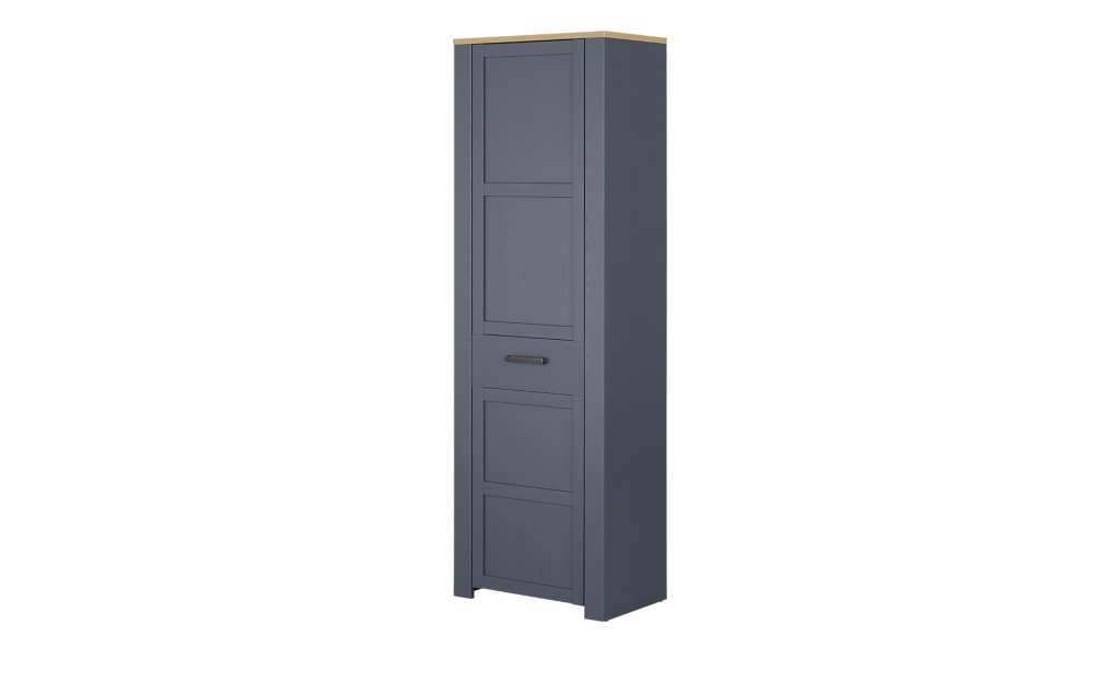 Garderobenschrank  Bohol ¦ blau ¦ Maße (cm): B: 66,7 H: 204,9 T: 42 Schränke > Dielenschränke - Höffner
