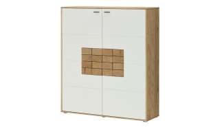 Jette Home Highboard  Laguna ¦ weiß ¦ Maße (cm): B: 124 H: 140 T: 38 Kommoden & Sideboards > Highboards - Höffner